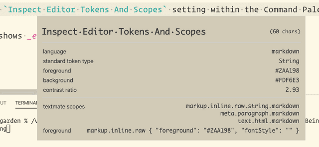inspect token and scope